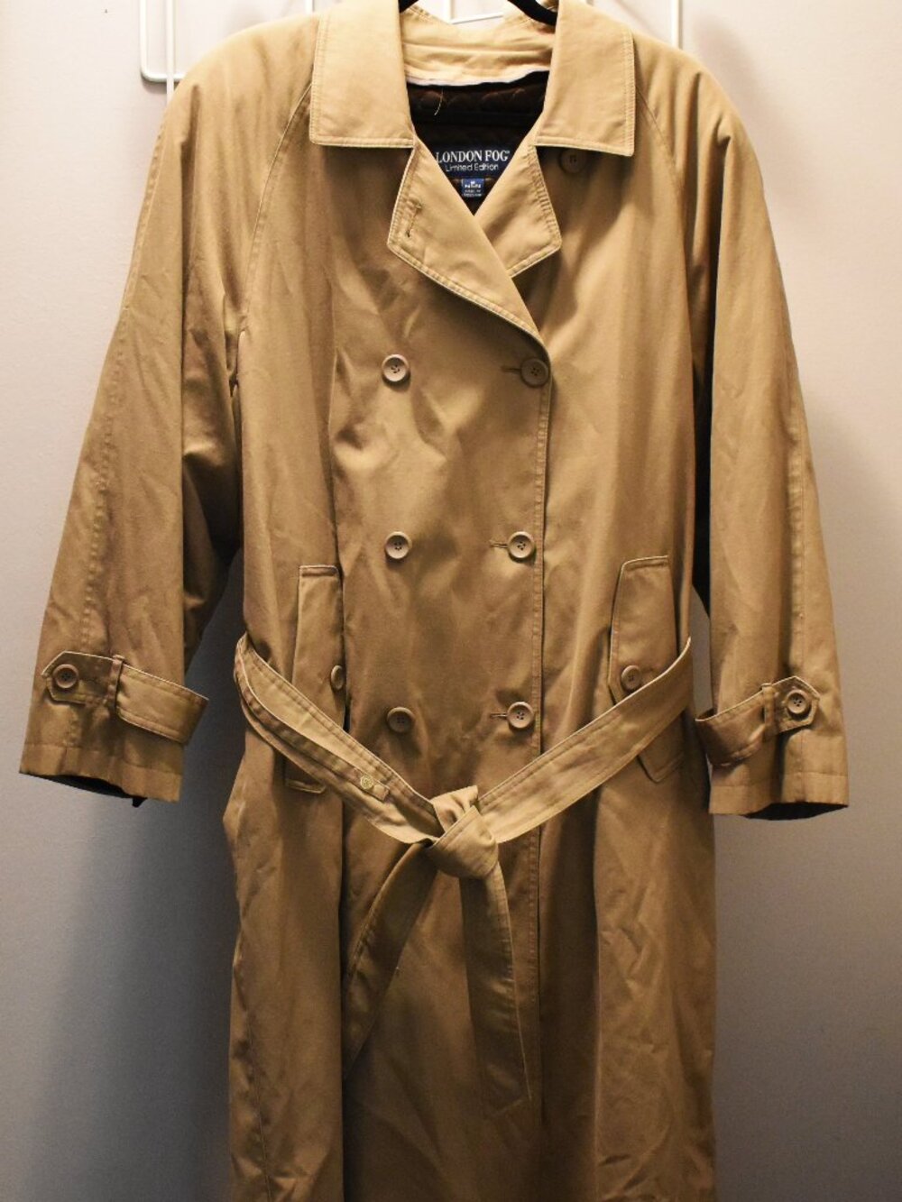 London Fog Limited Edition Double Brested Trench Coat